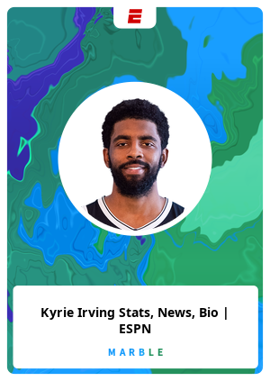 Kyrie Irving Stats News Bio Espn Marble Card 61936 Marble Cards Info