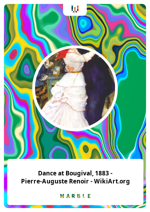 Nft Dance at Bougival, 1883 - Pierre-Auguste Renoir - WikiArt.org