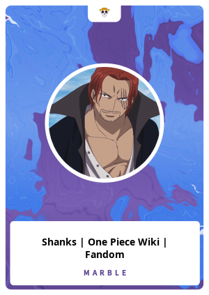 Shanks One Piece Wiki Fandom Marble Card Marble Cards Info