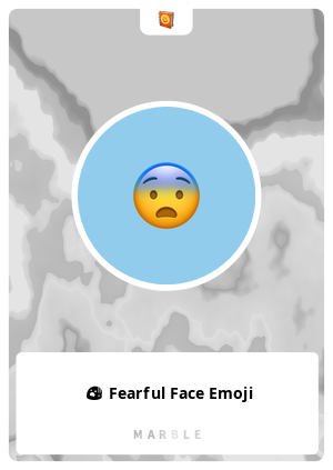 😨 Fearful face emoji