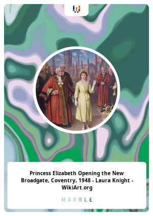 Princess Elizabeth Opening the New Broadgate, Coventry, 1948 - Laura Knight - WikiArt.org