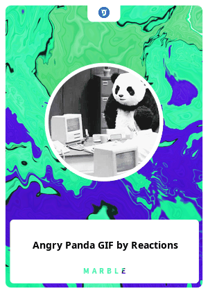 angry panda gif