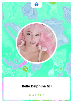 Belle Delphine Bath Water | Greeting Card