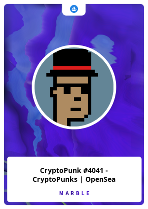 CryptoPunk #4041 - CryptoPunks | OpenSea - Marble.Card ...