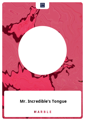 Mr. Incredible's Tongue - MarbleCards