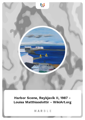 Harbor Scene, Reykjavik II, 1987 - Louisa Matthiasdottir - WikiArt.org