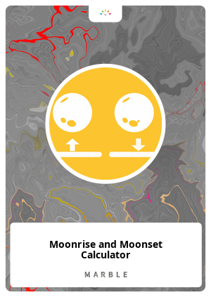 Moonrise and Moonset Calculator