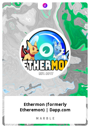 Ethermon (formerly Etheremon) | Dapp.com