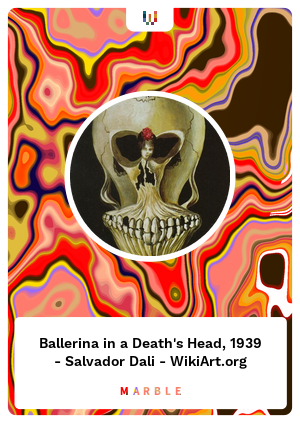 Ballerina a Death's Head, - Salvador Dali - WikiArt.org - #5035 - Cards Info