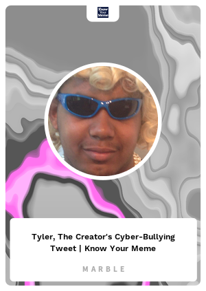 Tyler the creator cyber bullying.