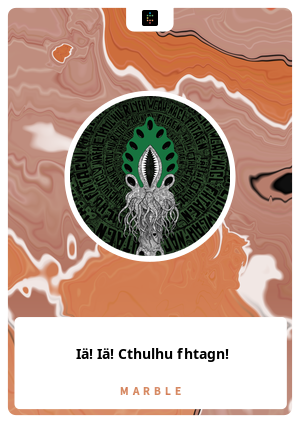 Iä! Iä! Cthulhu fhtagn!