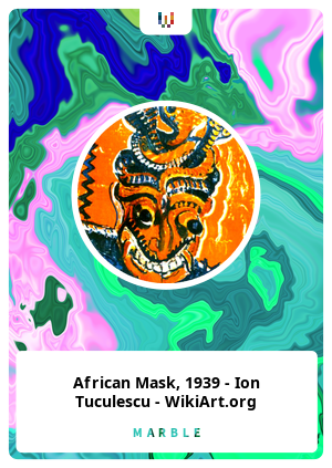 African Mask, 1939 - Ion Tuculescu - WikiArt.org