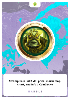 Swamp Coin (SWAMP) price, marketcap, chart, and info | CoinGecko