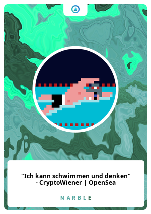 "Ich kann schwimmen und denken" - CryptoWiener | OpenSea