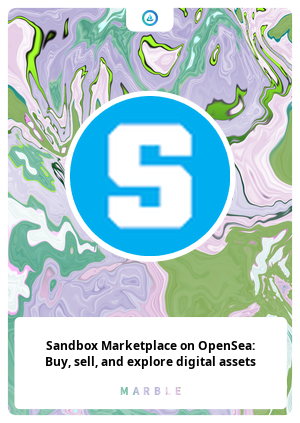 Sandbox Marketplace on OpenSea: Buy, sell, and explore digital assets