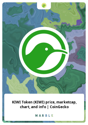 Nft KIWI Token (KIWI) price, marketcap, chart, and info | CoinGecko