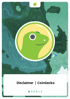Disclaimer | CoinGecko
