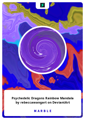 Nft Psychedelic Dragons Rainbow Mandala by rebeccawangart on DeviantArt