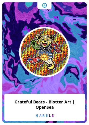 Nft Grateful Bears - Blotter Art | OpenSea