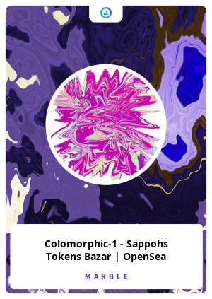 Nft Colomorphic-1 - Sappohs Tokens Bazar | OpenSea