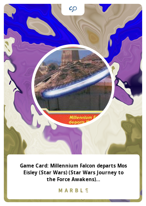 Nft Game Card: Millennium Falcon departs Mos Eisley (Star Wars) (Star Wars Journey to the Force Awakens) Col:SW-JFA-ENG017